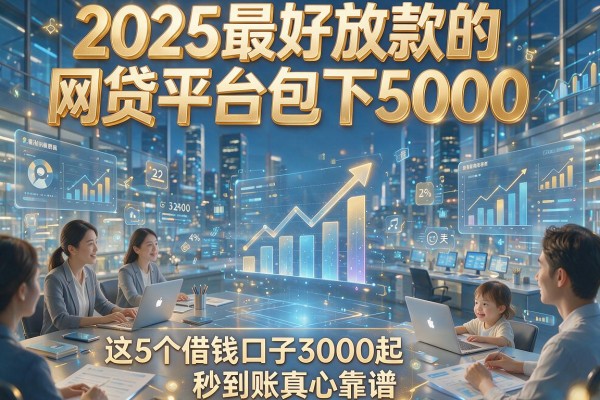 2025最好放款的网贷平台包下5000，这5个借钱口子3000起秒到账真心靠谱
