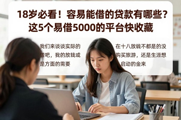 18岁必看！容易能借的贷款有哪些？这5个易借5000的平台快收藏