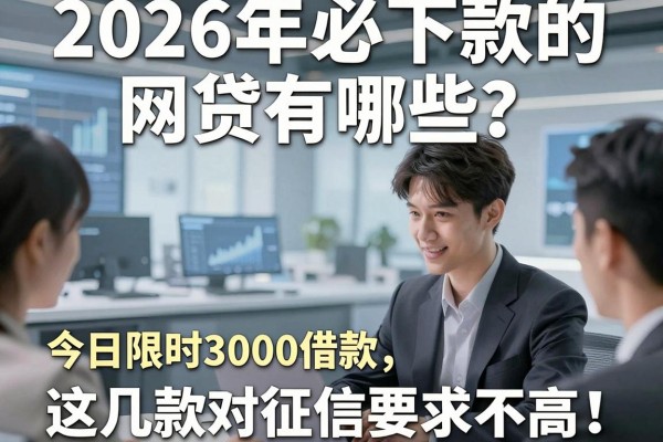 2026年必下款的网贷有哪些？今日限时3000借款，这几款对征信要求不高