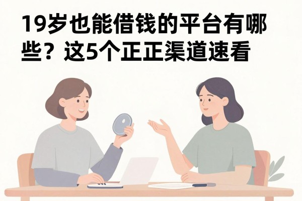 19岁也能借钱的平台有哪些？这5个正规渠道速看，黑户、学信网贷款全解析！