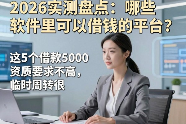 2026实测盘点:哪些软件里可以借钱的平台?这5个借款5000资质要求不高,临时周转很适配