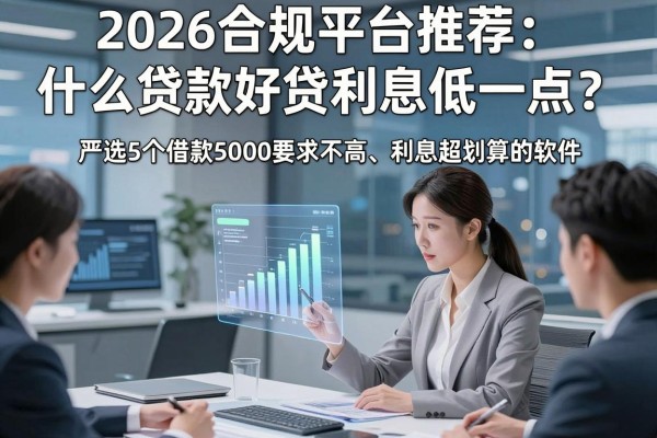 2026合规平台推荐:什么贷款好贷利息低一点?严选5个借款5000要求不高、利息超划算的软件