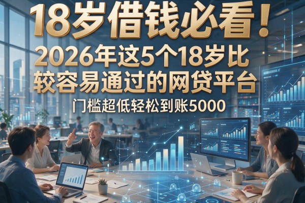 18岁借钱必看！2026年这5个18岁比较容易通过的网贷平台，门槛超低轻松到账5000