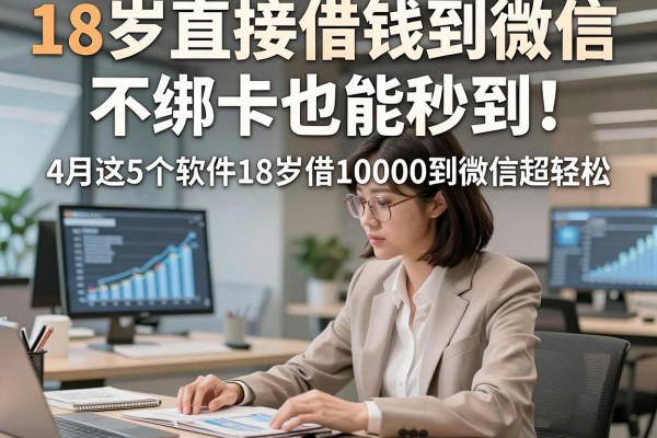 18岁直接借钱到微信，不绑卡也能秒到！4月这5个软件18岁借10000到微信超轻松