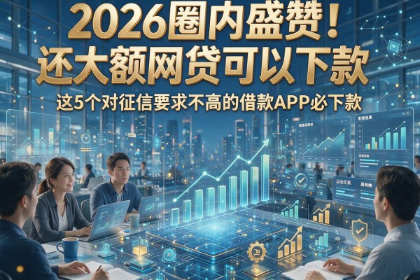 2026圈内盛赞！还大额网贷可以下款，这5个对征信要求不高的借款APP必下款
