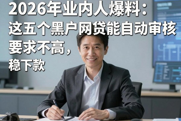 2026年业内人爆料：这五个黑户网贷能自动审核，要求不高稳下款！