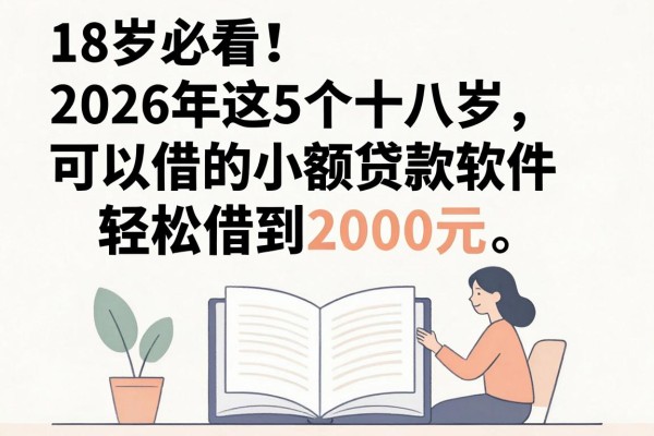 18岁必看!2026年这5个十八岁可以借的小额贷款软件,轻松借到2000元