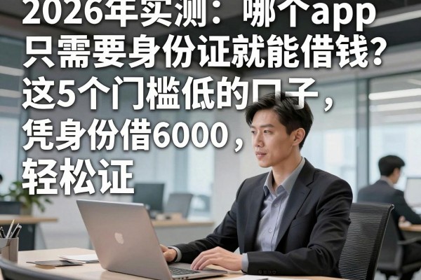2026年实测:哪个app只需要身份证就能借钱?这5个门槛低的口子,凭身份证轻松借6000!
