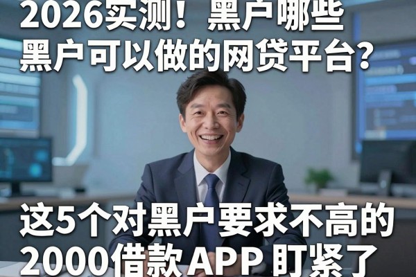 2026实测!黑户哪些黑户可以做的网贷平台?这5个对黑户要求不高的2000借款APP盯紧了