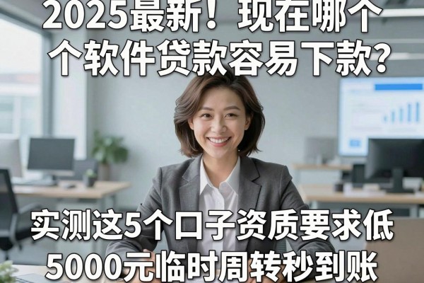 2025最新!现在哪个软件贷款容易下款?实测这5个口子资质要求低,5000元临时周转秒到账