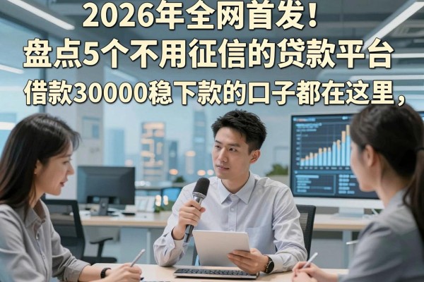2026年全网首发！盘点5个不用征信的贷款平台，借款30000稳下款的口子都在这里