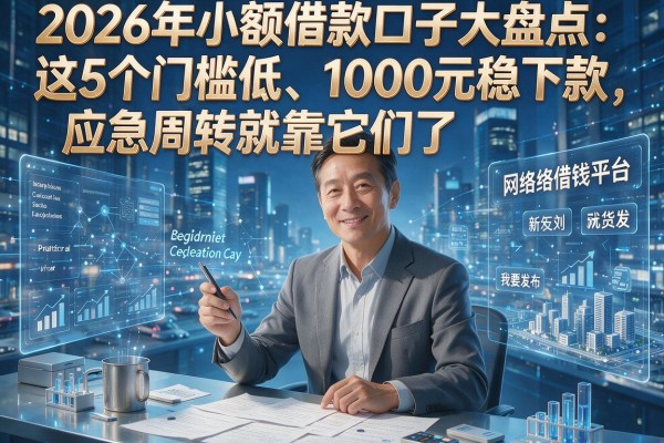 2026年小额借款口子大盘点：这5个门槛低、1000元稳下款，应急周转就靠它们了！