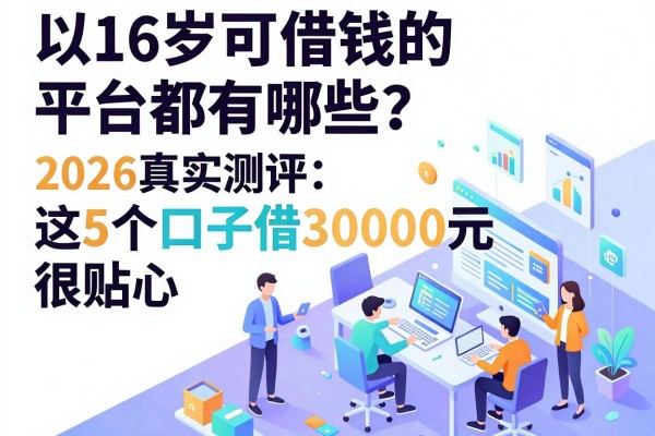 16岁可借钱的平台都有哪些?2026真实测评:这5个口子借3000元很贴心
