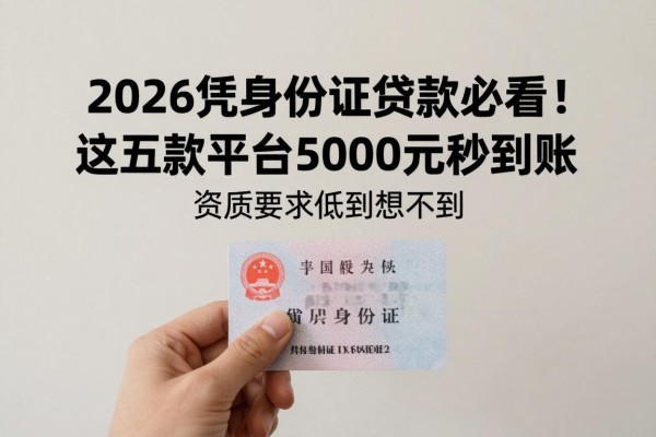 2026凭身份证贷款必看!这五款平台5000元秒到账,资质要求低到想不到