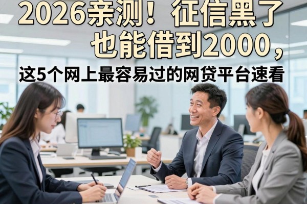 2026亲测!征信黑了也能借到2000,这5个网上最容易过的网贷平台速看