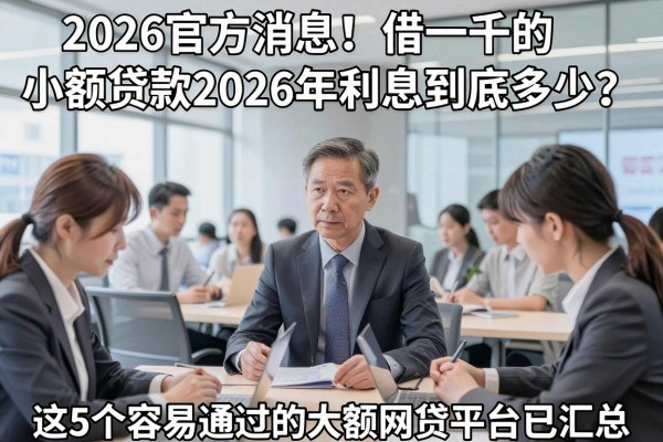 2026官方消息！借一千的小额贷款2026年利息到底多少？这5个容易通过的大额网贷平台已汇总