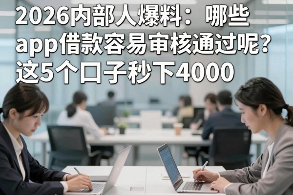 2026内部人爆料：哪些app借款容易审核通过呢？这5个口子秒下4000