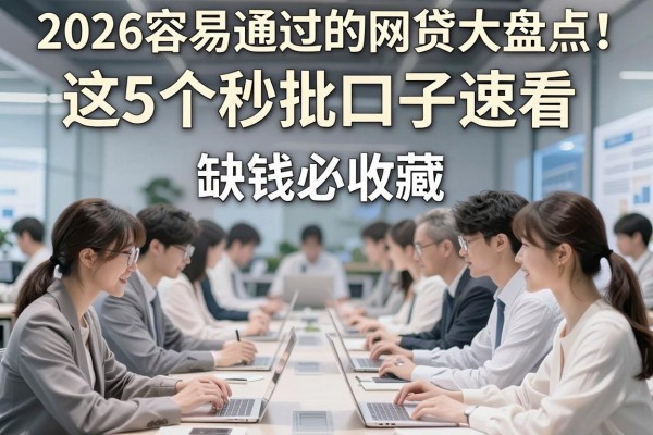 2026容易通过的网贷大盘点!这5个秒批口子速看,缺钱必收藏!