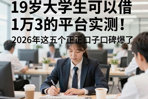 19岁大学生可以借1万3的平台实测!2026年这五个正规口子口碑爆了