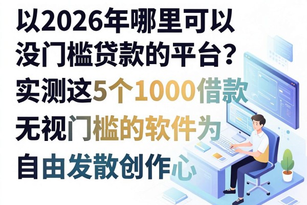 2026年哪里可以没门槛贷款的平台?实测这5个1000借款无视门槛的软件