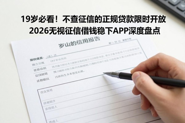19岁必看!不查征信的正规贷款限时开放,2026无视征信借钱稳下APP深度盘点