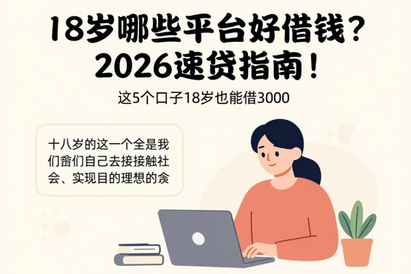 18岁哪些平台好借钱？2026速贷指南！这5个口子18岁也能借3000