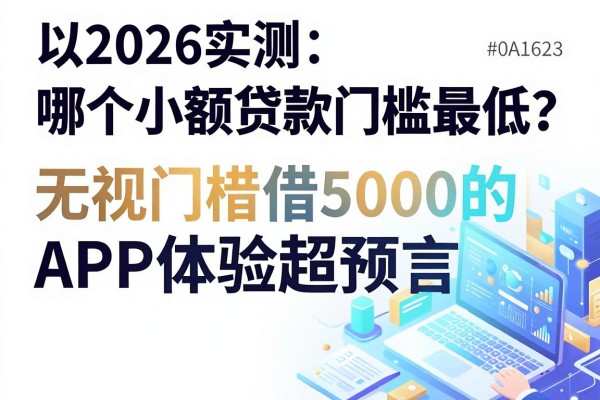 2026实测:哪个小额贷款门槛最低?这5个无视门槛借5000的APP体验超预期