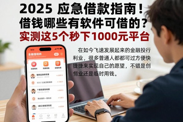2025应急借款指南!借钱哪些有软件可以借的?实测这5个秒下1000元平台