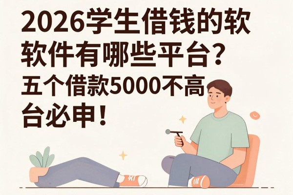 2026学生借钱的软件有哪些平台？这五个借款5000要求不高的平台必申！