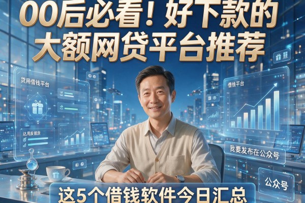 00后必看！好下款的大额网贷平台推荐，这5个借钱软件今日汇总