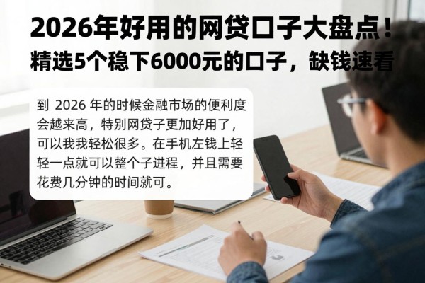 2026年好用的网贷口子大盘点!精选5个稳下6000元的口子,缺钱速看