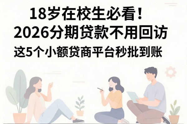 18岁在校生必看!2026分期贷款不用回访,这5个小额贷款平台秒批到账