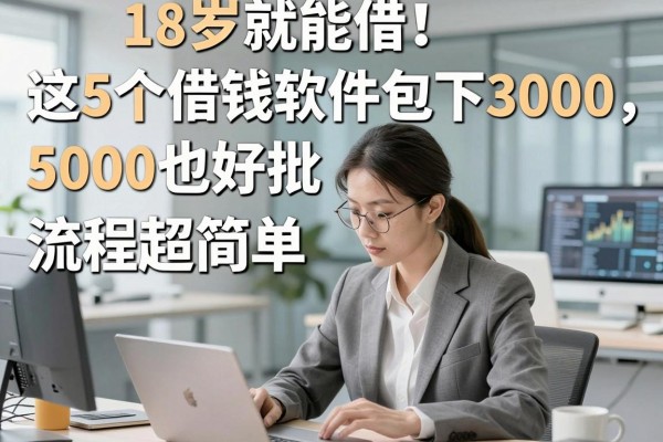 18岁就能借!这5个借钱软件包下3000,5000也好批、流程超简单
