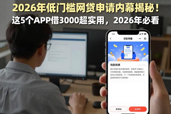 2026年低门槛网贷申请内幕揭秘!这5个APP借3000超实用,2026年必看