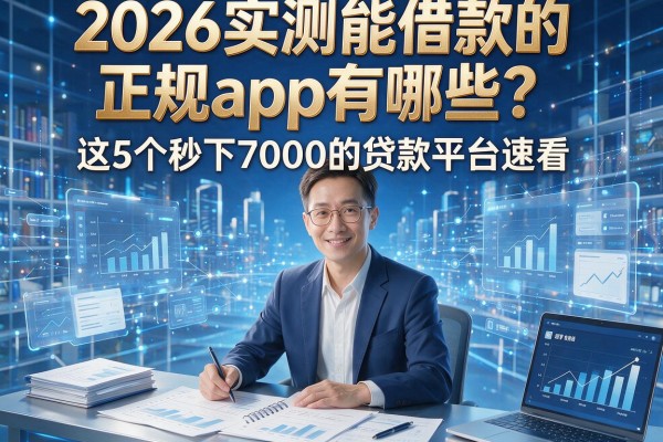 2026实测能借款的正规app有哪些？这5个秒下7000的贷款平台速看