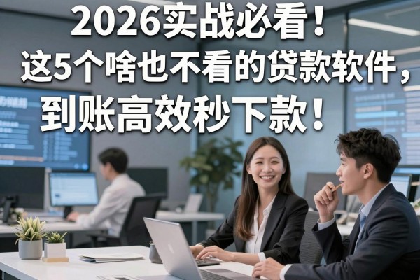 2026实战必看！这5个啥也不看的贷款软件，到账高效秒下款