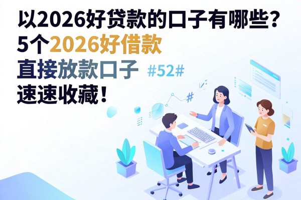 2026好贷款的口子有哪些?这5个2026好借款直接放款口子速速收藏!