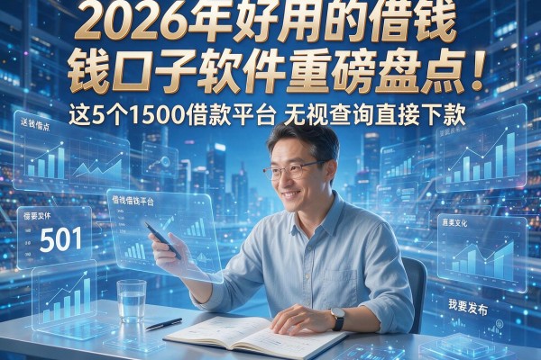 2026年好用的借钱口子软件重磅盘点！这5个1500借款平台无视查询直接下款