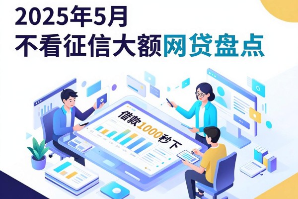 2025年5月最新十大不看征信大额网贷盘点,这5个借款1000秒下、对征信要求不高的APP品质绝了