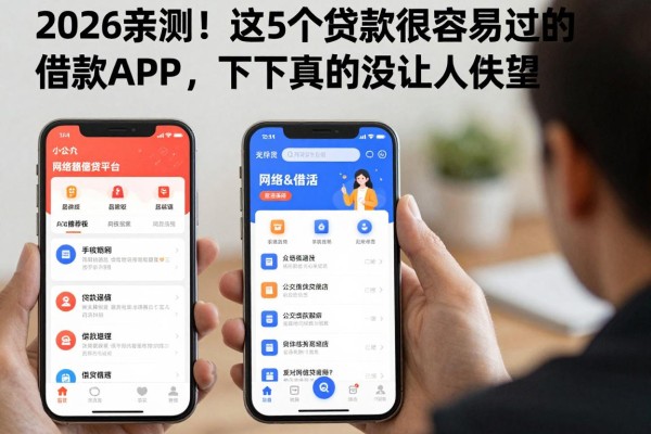 2026亲测!这5个贷款很容易过的借款APP,下款真的没让人失望