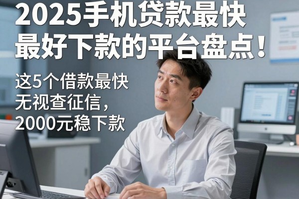 2025手机贷款最快最好下款的平台盘点!这5个借款最快无视查征信,2000元稳下款