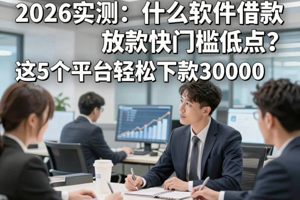 2026实测:什么软件借款放款快门槛低点?这5个平台轻松下款30000