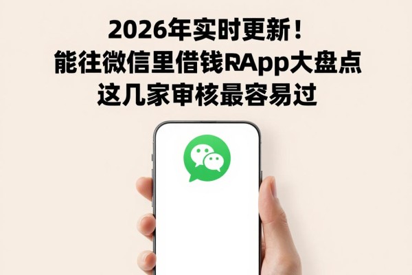2026年实时更新!能往微信里借钱的app大盘点,这几家审核最容易过