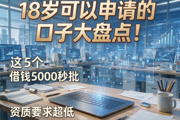18岁可以申请的口子大盘点！这5个借钱5000秒批、资质要求超低