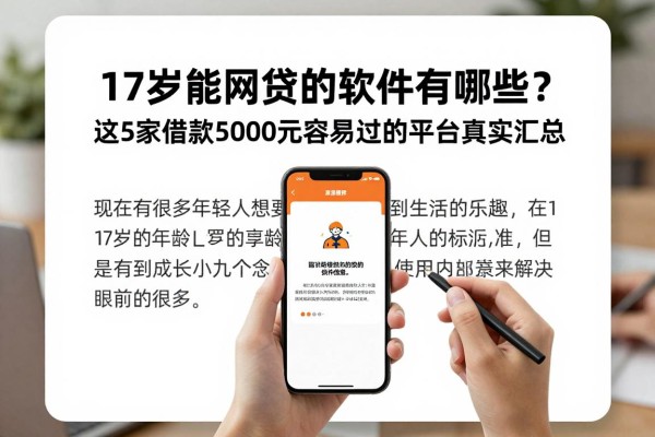 17岁能网贷的软件有哪些?这5家借款5000元容易过的平台真实汇总