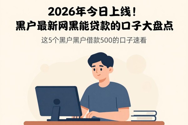 2026年今日上线！黑户最新网黑能贷款的口子大盘点，这5个黑户借款500的口子速看