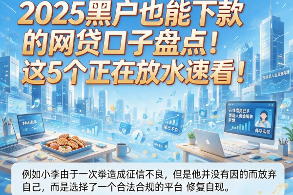 2025黑户也能下款的网贷口子盘点！这5个正在放水速看！