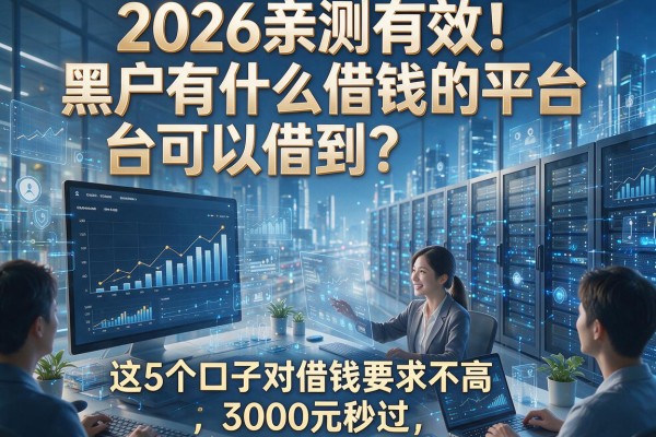2026亲测有效！黑户有什么借钱的平台可以借到？这5个口子对借钱要求不高，3000元秒过