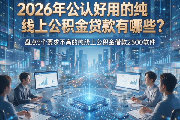 2026年公认好用的纯线上公积金贷款有哪些？盘点5个要求不高的纯线上公积金借款2500软件