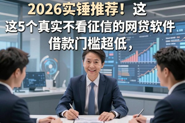 2026实锤推荐！这5个真实不看征信的网贷软件，借款门槛超低